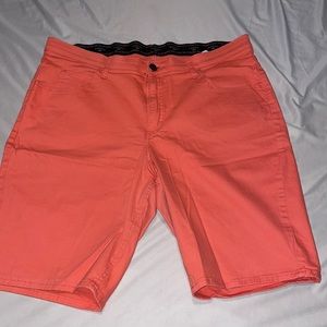 Stretch denim shorts